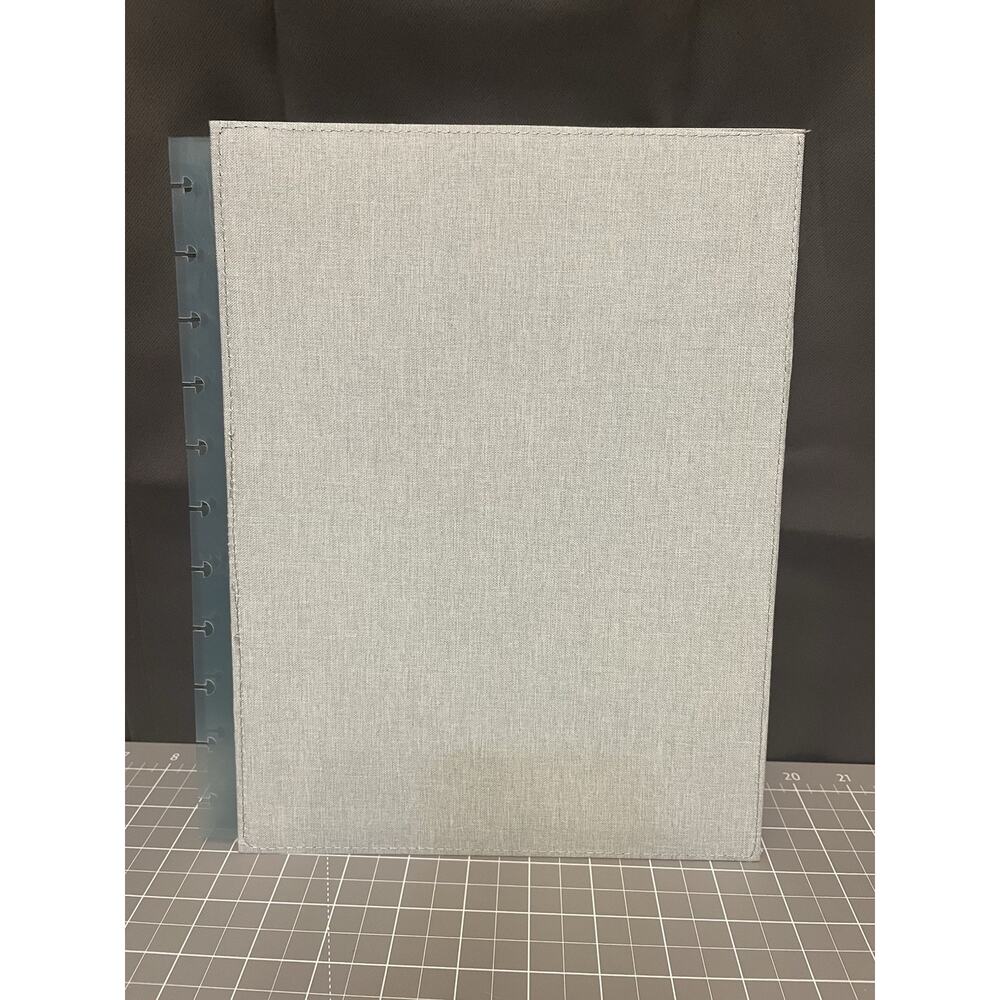 Happy Planner Big Deluxe Cover Snap On Teal Fabric Feel 11 Disc (not Included)